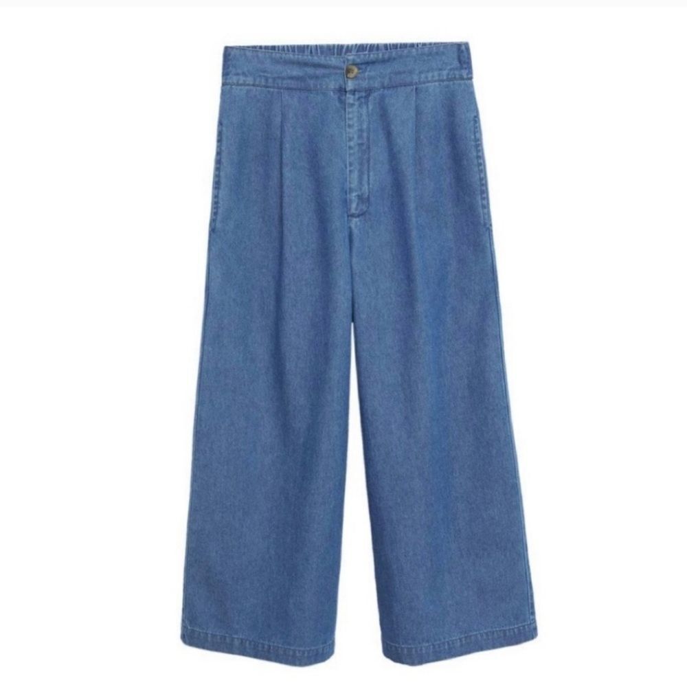 Mango Pleated Culottes Size S
